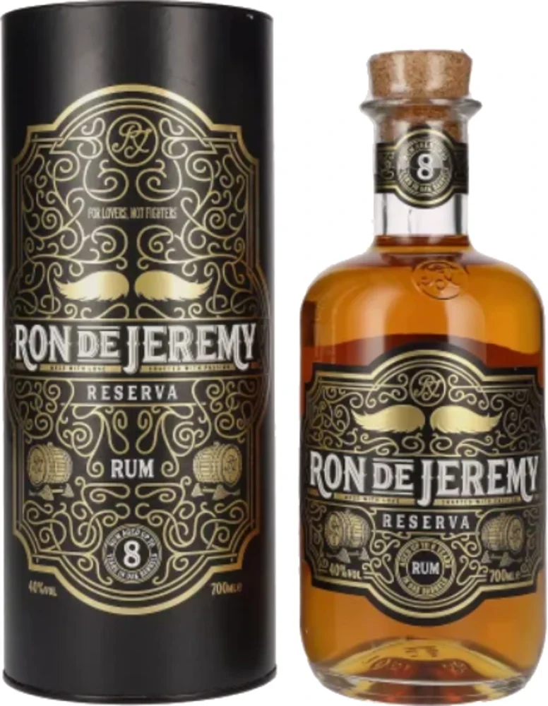 Rum Ron De Jeremy Reserva 8 Y.O + GB 0,7 l