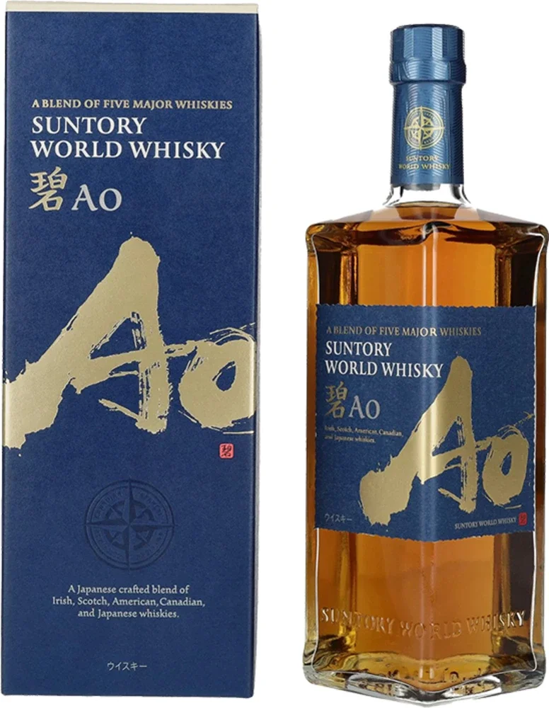 Japanese Whisky Suntory AO World blended + GB 0,7 l