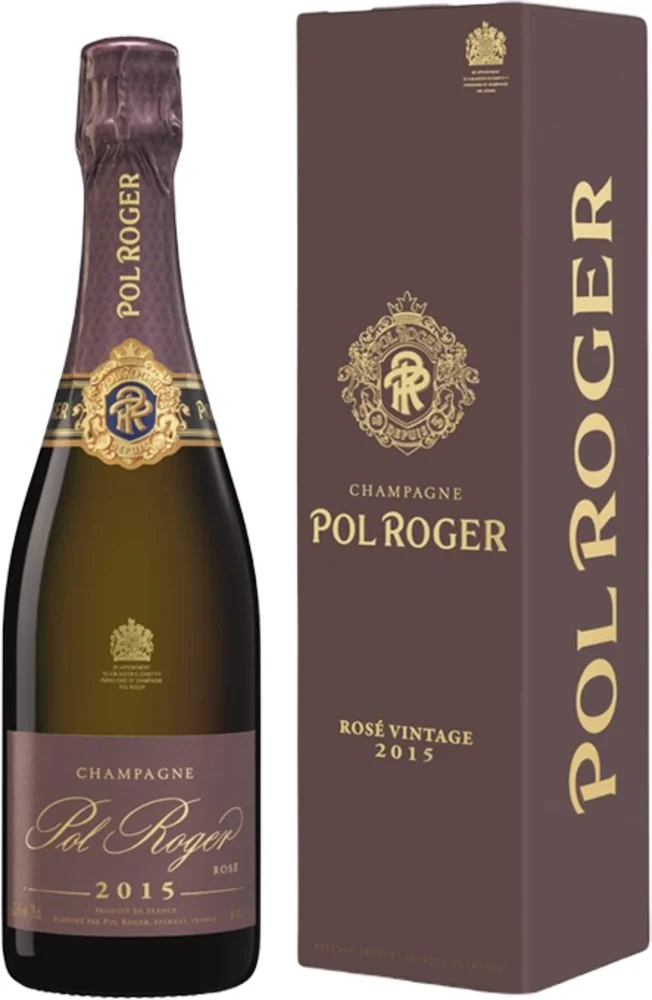 Champagne Rose 2015 Pol Roger + GB 0,75 l