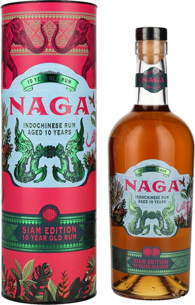 Rum Naga 10 Years Old Asian Rum SIAM EDITION + GB 0,7 l