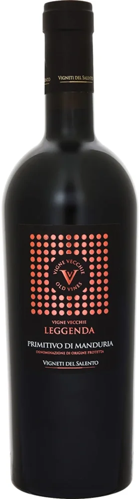 Vino Leggenda Vecchie Viti Primitivo di Manduria 2016 Vigneti del Salento 0,75 l