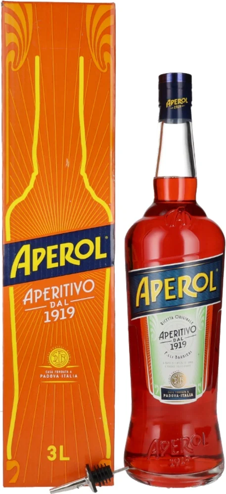 Gorki liker Aperol + bottle pourer + GB 3 l
